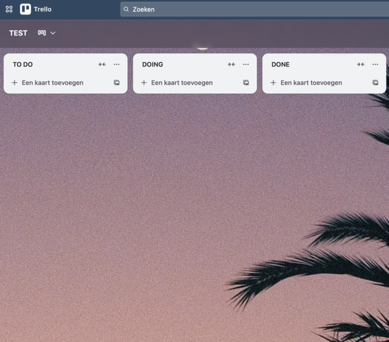 Trello eerste bord
