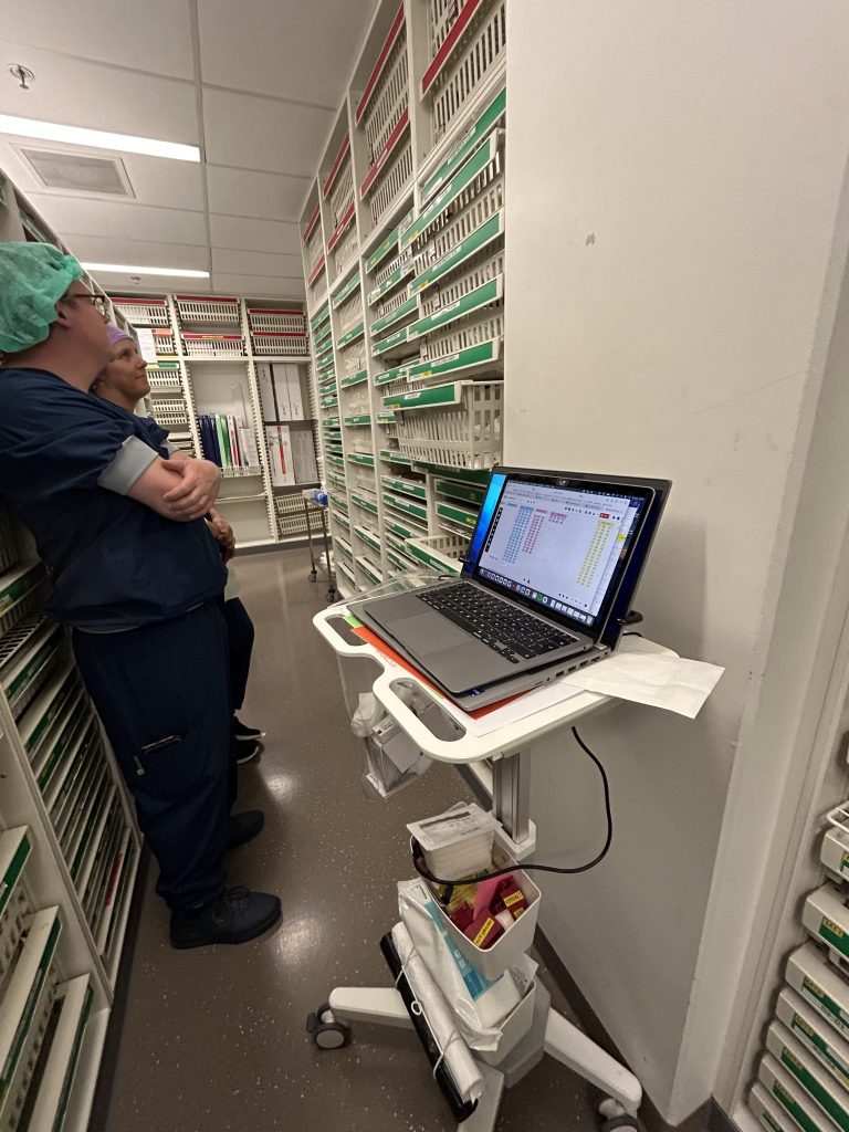 Reorganiseren van de voorraadberging op de OK